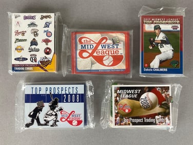 5 - 2004 - 17 Midwest and Pacific Coast League Top Prospect Sets with Molina, Kershaw, and More