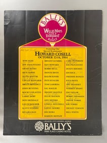 1984 Willie Mays Golf Tournament and Roast Multi-Signed Broadside with 24 Autos and JSA LOA