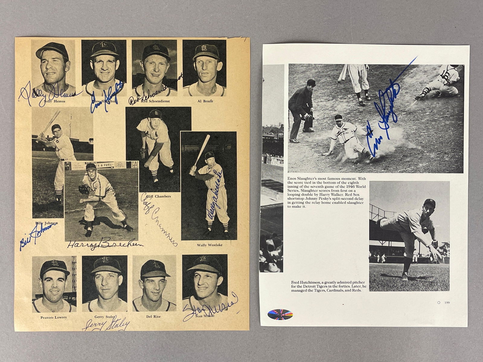 1950s St. Louis Cardinals Multi-Signed Magazine Team Photo with Stan Musial (1 of 4)