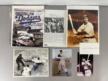 7 - Baseball Signed Photos, Magazine Photos, Index Cards with HOFs