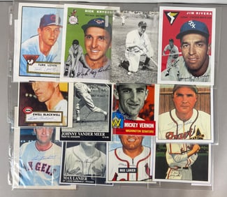 13 - Baseball Signed Photos with JSA LOA