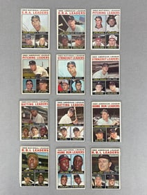 1964 Topps League Leaders Cards Set of 12