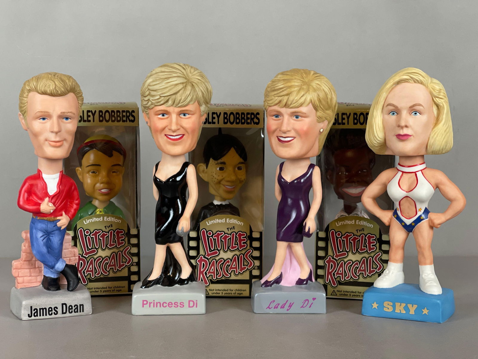 4 - SAM Collectable Bobbleheads + 3 - Little Rascals (1 of 4)