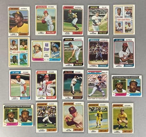 20 - 1974 Topps Baseball HOFs Rookies and Error Cards