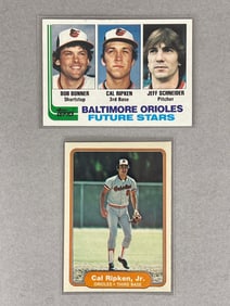 1982 Topps and Fleer Cal Ripken Jr Rookies