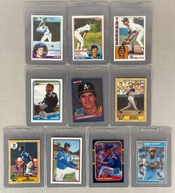 10 - 1980s Baseball, Football, Hofs and Star High-Grade Rookies