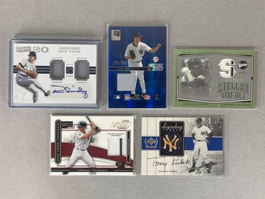5 - 2000 - 16 New York Yankees Jersey, Relic, and Auto Cards