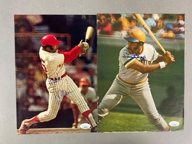 Richie Allen and Willie Stargell Signed Magazine Photos with JSA COA
