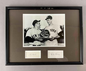Yogi Berra and Don Larsen Photo with Signatures