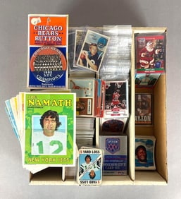 1200+ 1950s - 90s Football, Hockey, and Basketball Cards with HOFs