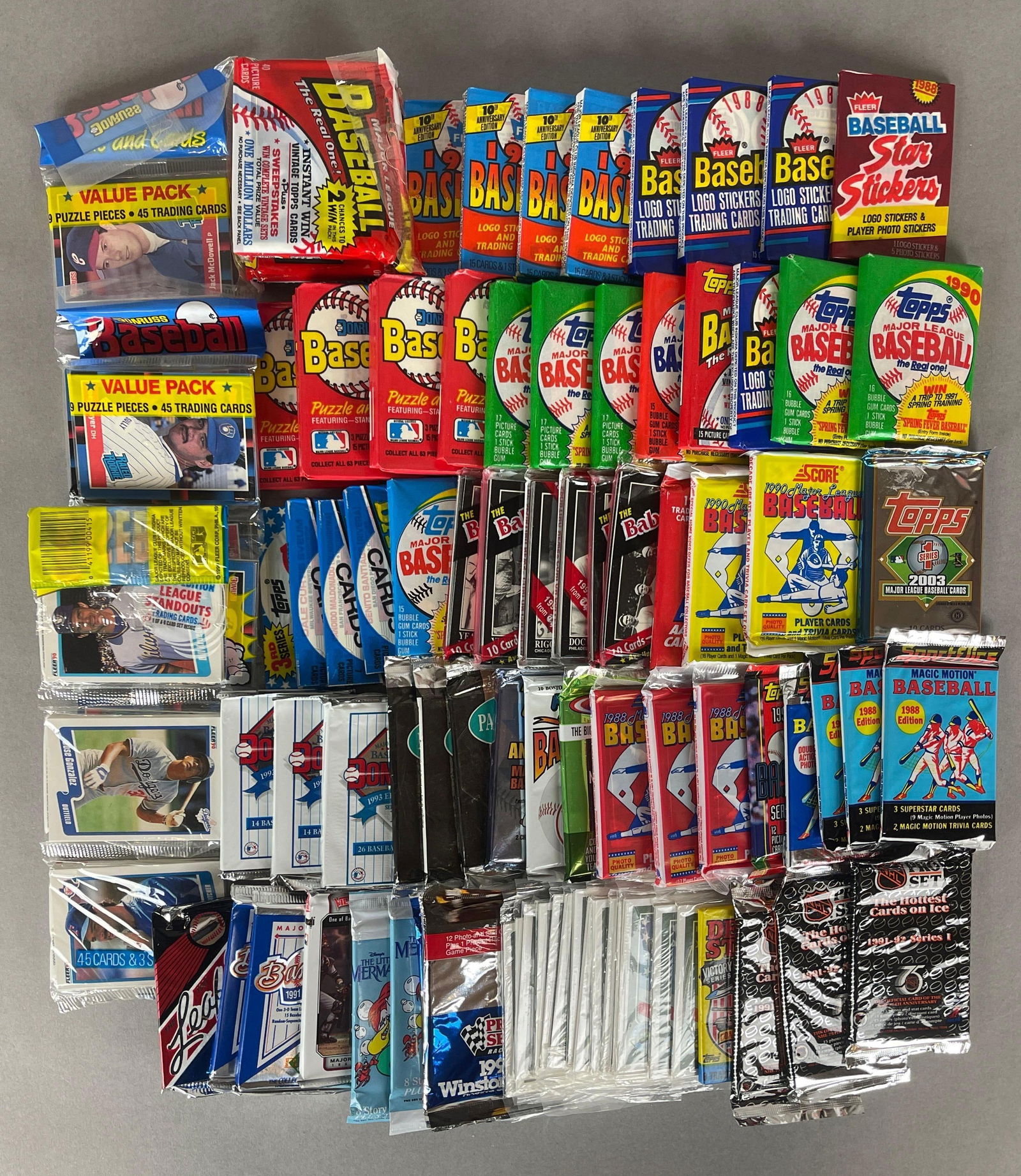 85+ 1980s - 2003 Baseball and Non Sports Unopened Packs (1 of 4)