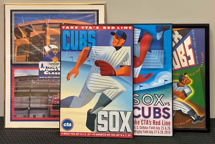 Chicago Cubs vs Chicago White Sox Gatorade and CTA Posters