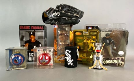 Group of Chicago White Sox and Blackhawks Collectibles