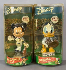 Disney Mickey Mouse and Donald Duck Chicago Cubs Bobbleheads