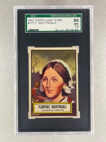 1952 Topps Look N See F. Nightingale #111 SGC 7.5