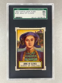 1952 Topps Look N See Anne of Cleves #102 SGC 7.5