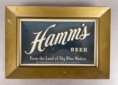 Vintage Hamms Beer Raised Letter Advertising Sign