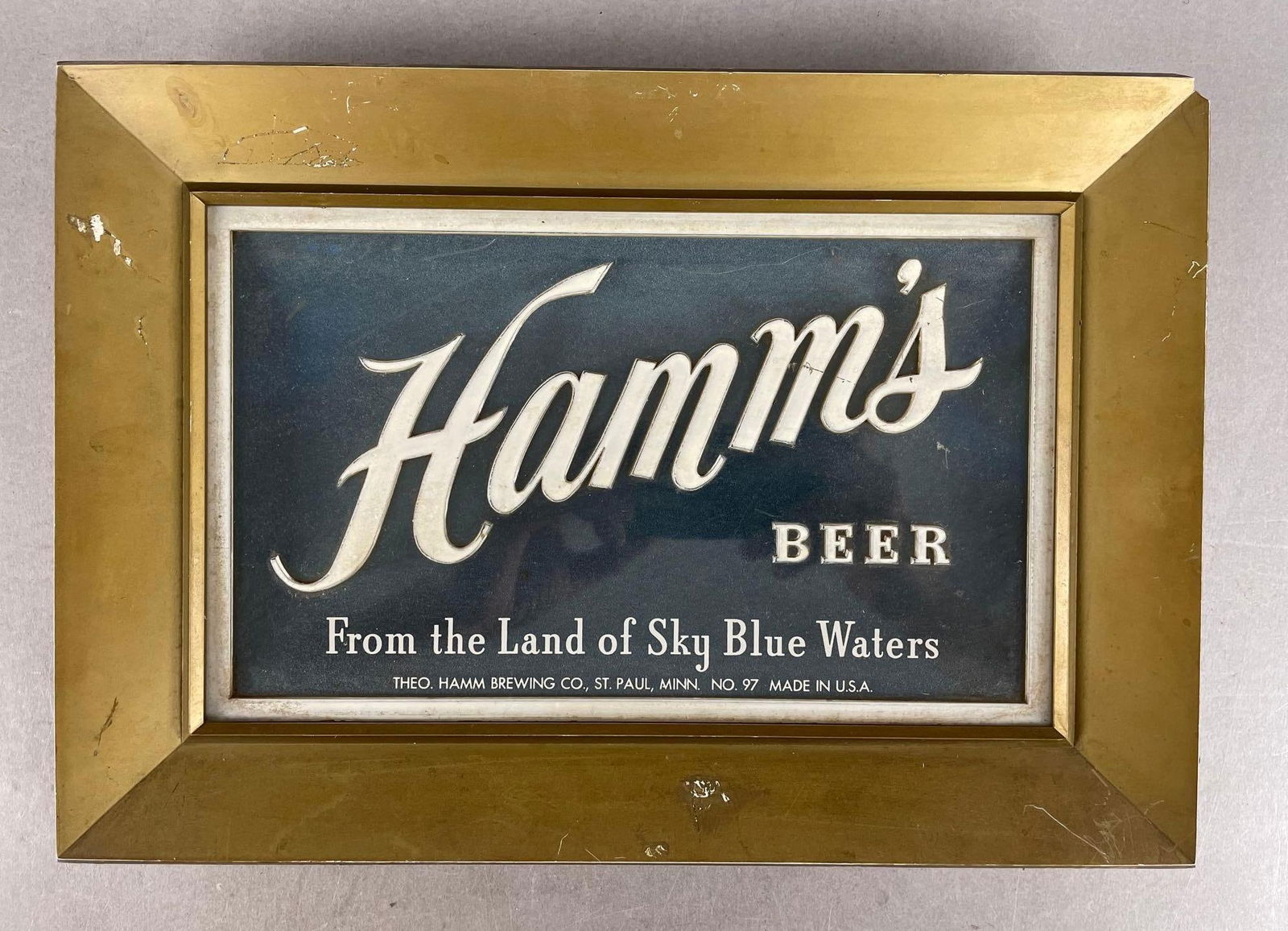 Vintage Hamms Beer Raised Letter Advertising Sign (1 of 3)