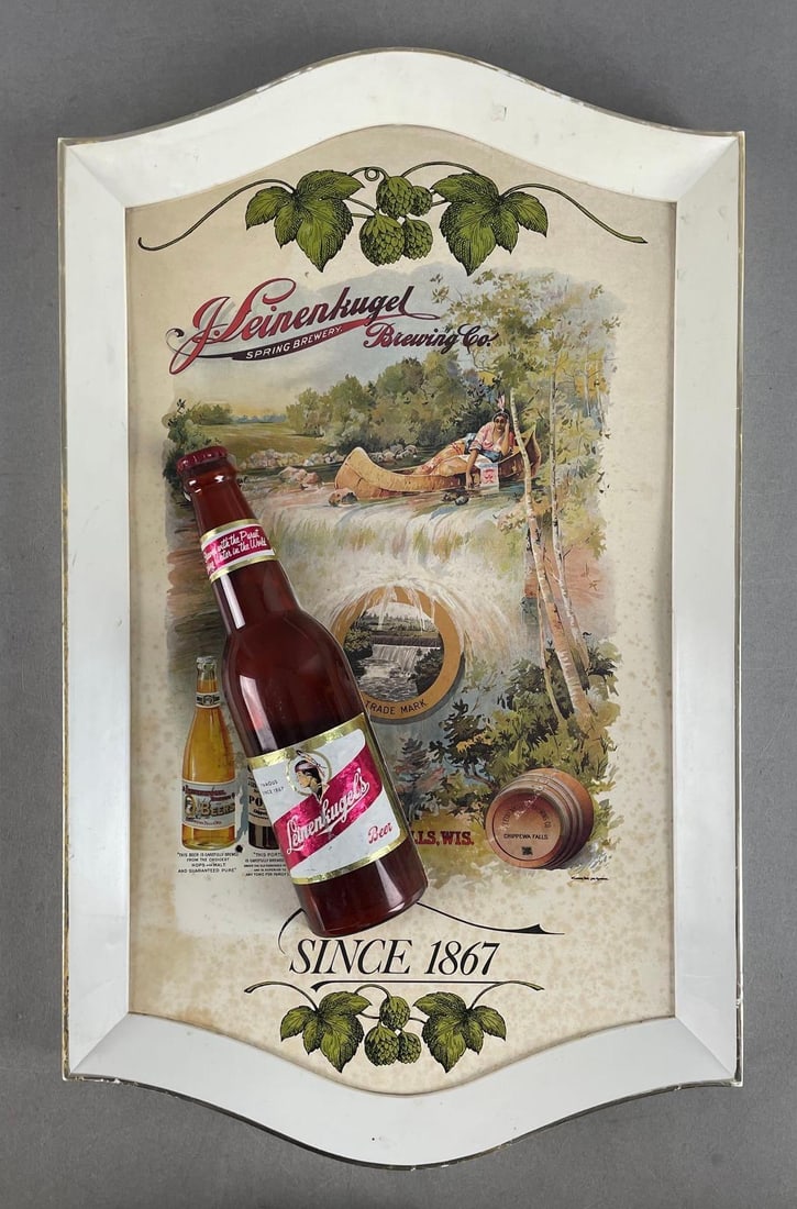Vintage Leinenkugels Beer Bottle Advertising Sign (1 of 2)