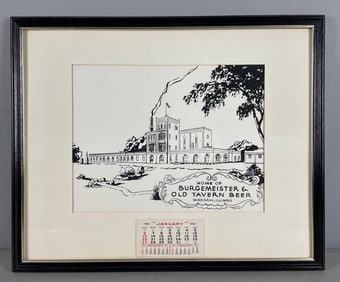 1963 Burgermeister and Old Tavern Beer Advertising Calendar