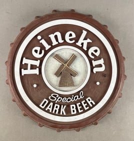 Heineken Special Dark Beer Cap Advertising Sign