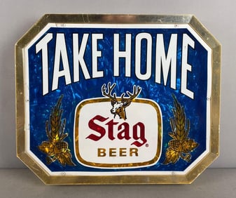 Vintage Stag Beer Advertising Sign