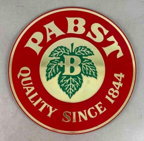 Pabst Beer Reflective Advertising Sign