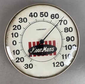Vintage MoorMans Feed Advertising Thermometer