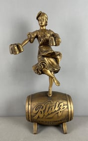 1986 Blatz Beer Valerie Resin Advertising Statue