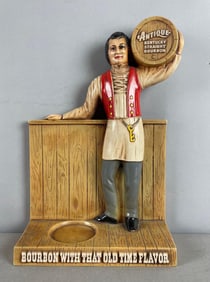 Vintage Antique Bourbon Chalk Advertising Display