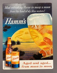 Reproduction Hamm’s Beer Metal Advertising Sign