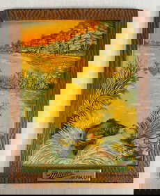 Vintage Miller High Life Beer Fishing Advertising Sign