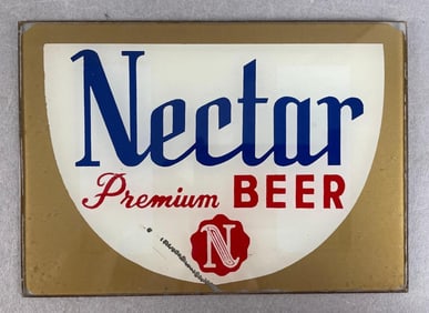 Vintage Nectar Premium Beer R.O.G. Advertising Sign