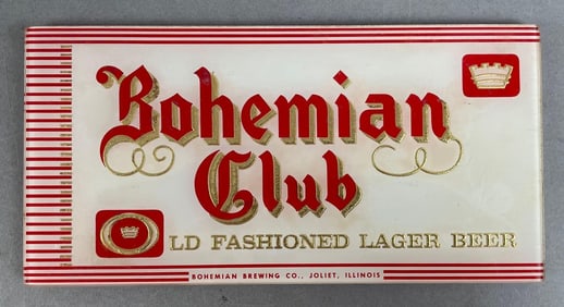 Vintage Bohemian Club Beer R.O.G. Advertising Sign