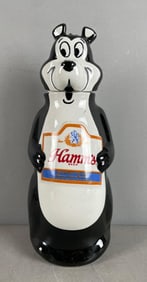 Vintage Hamms Beer Bear Ceramic Advertising Decanter