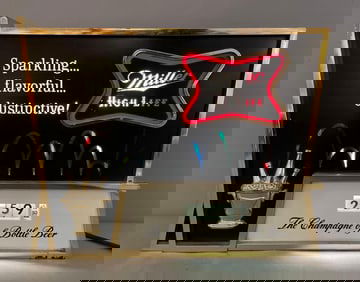 Vintage Miller High Life Beer Motion Light-Up Advertising Clock