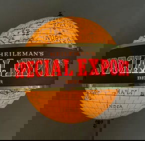 Vintage Special Export Beer Rotating Globe Light-Up Advertising Sign