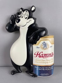Vintage Hamms Beer Bear Vacuform Advertising Sign