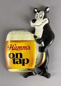 Vintage Hamms Beer Bear Vacuform Advertising Sign