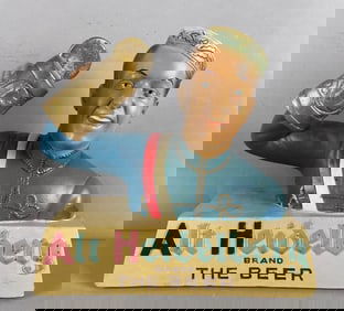 Vintage Alt Heidelberg Beer Chalk Advertising Statue