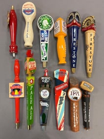 Group of 12 Advertising Beer Tappers