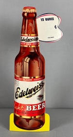 Vintage Edelweiss Light Beer 12 Ounce Bottle Cardboard Advertising Sign