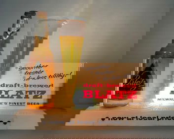 Vintage Blatz Beer Bubbler Light-Up Advertising Sign