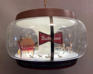 Budweiser Beer World Champion Clydesdale Team Motion Carousel Light-Up Advertising Sign