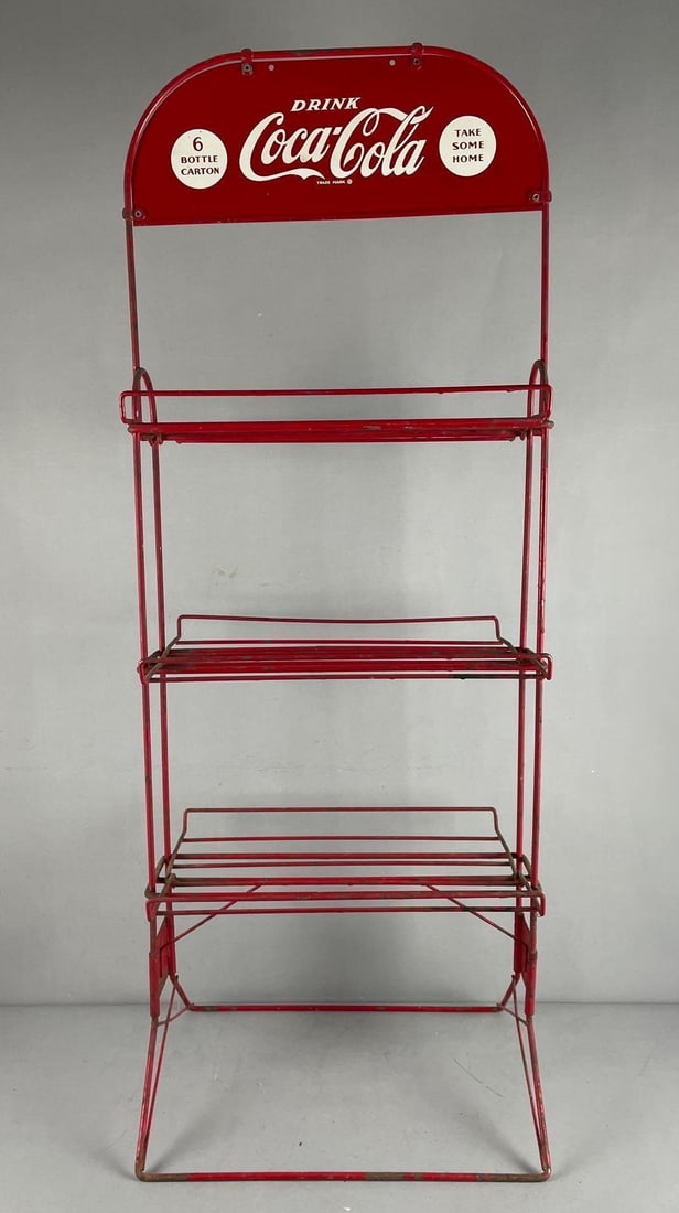 Vintage Coca-Cola Metal Advertising Display Rack (1 of 5)