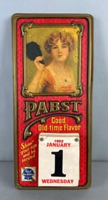 1992 Pabst Blue Ribbon Advertising Plastic Calendar