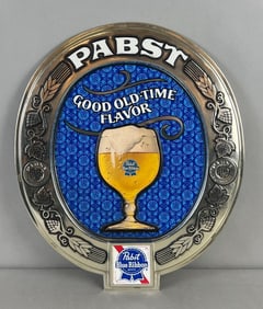 Pabst Blue Ribbon Advertising Beer Sign