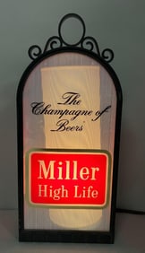 Miller High Life Light Up Advertising Beer Sign