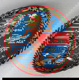 Vintage Narragansett Dr. Seuss Advertising Metal Beer Tray: 12" W x 1 1/2" D