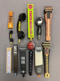 Group of 12 Advertising Beer Tappers